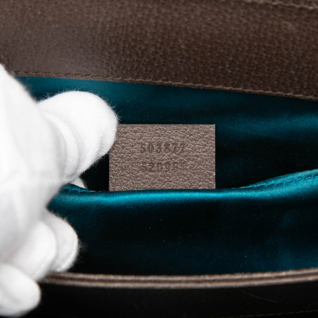 Gucci Small GG Supreme Web Ophidia Chain Sac porté croisé