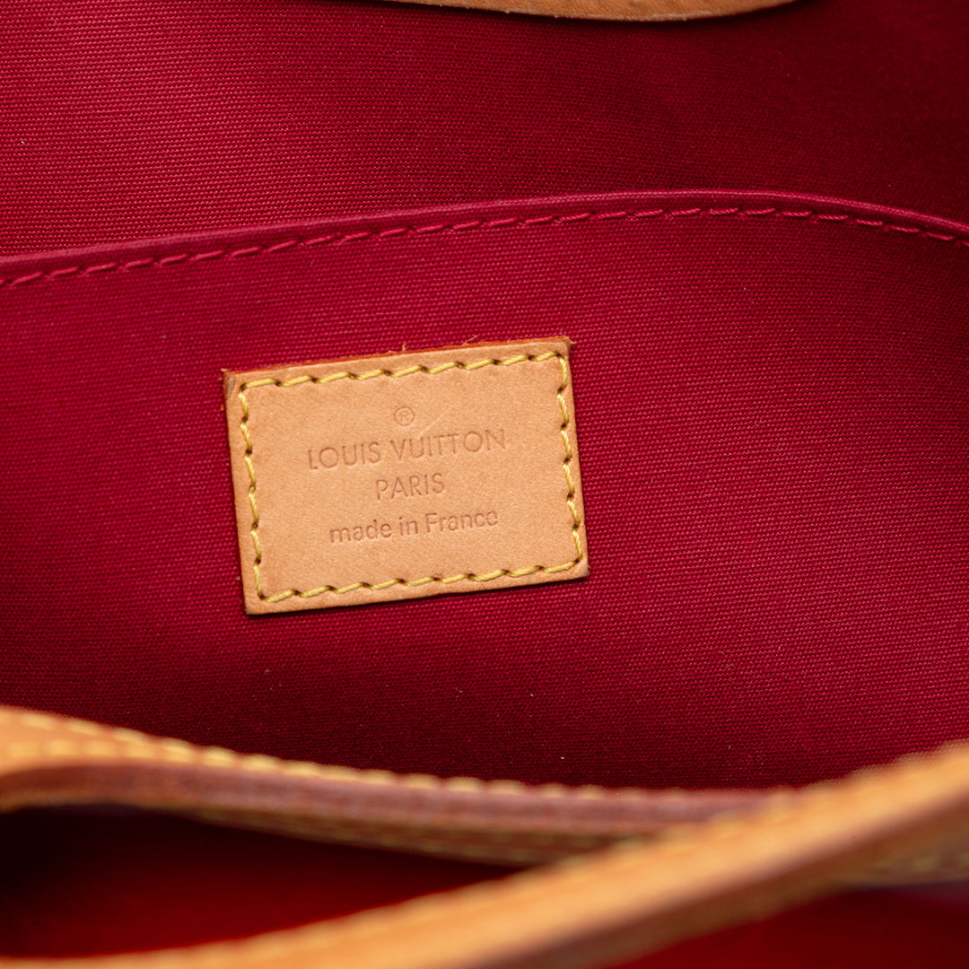 Roxbury Drive Cuir verni Monogram Rouge
