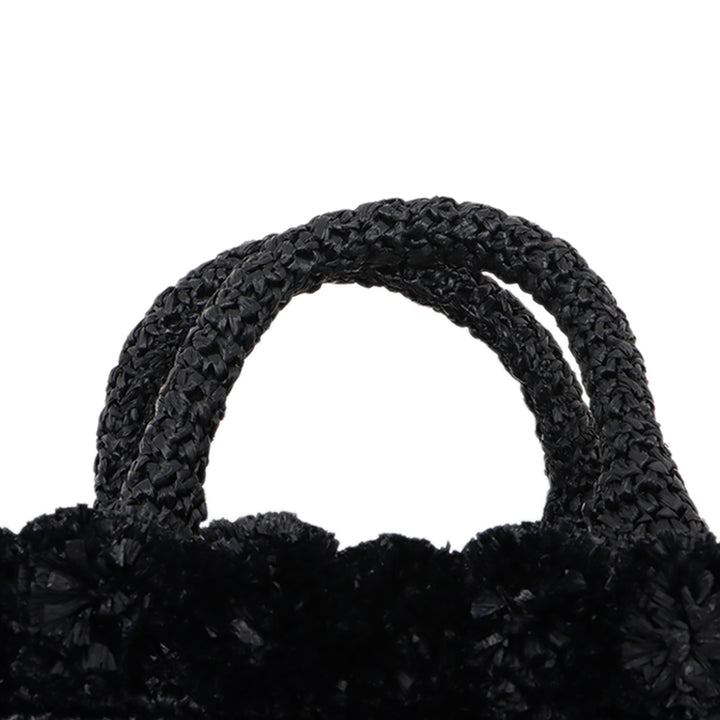 Prada Small Raffia Pompom Sac