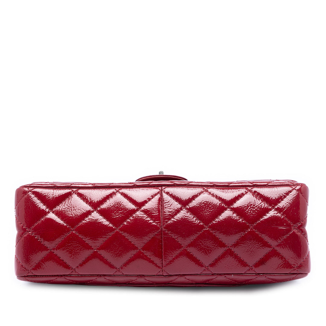 Chanel Matelassé froissé Cuir verni Reissue 2.55 Double rabat 226