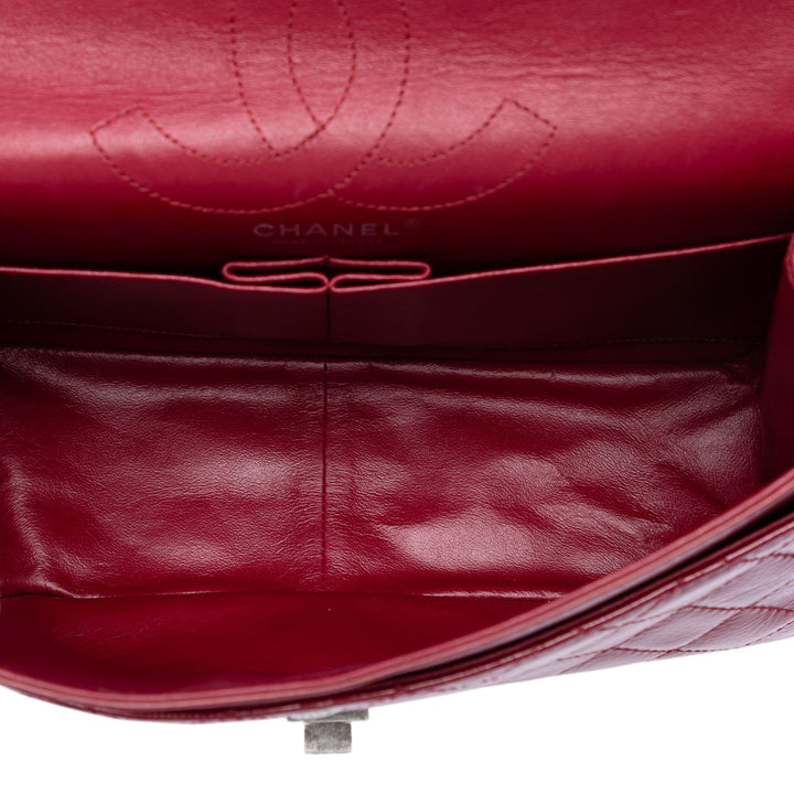 Chanel Matelassé froissé Cuir verni Reissue 2.55 Double rabat 226
