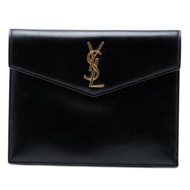 Saint Laurent Baby Smooth brillant Cuir de veau Monogram Uptown Pochette