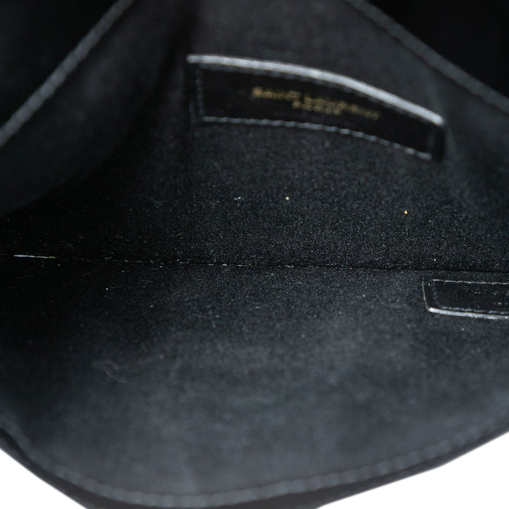 Saint Laurent Baby Smooth brillant Cuir de veau Monogram Uptown Pochette