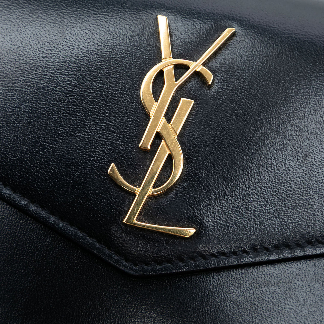 Saint Laurent Baby Smooth brillant Cuir de veau Monogram Uptown Pochette