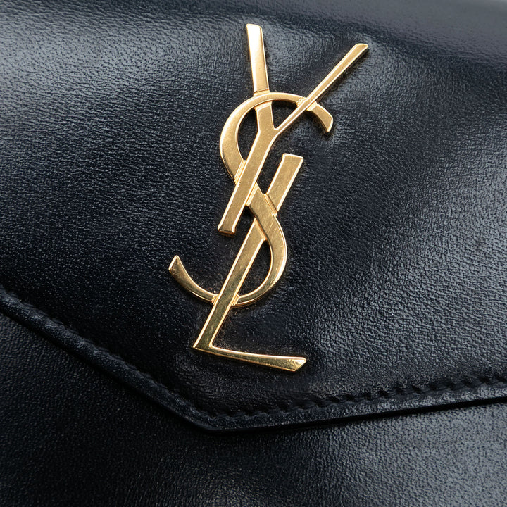 Saint Laurent Baby Smooth brillant Cuir de veau Monogram Uptown Pochette