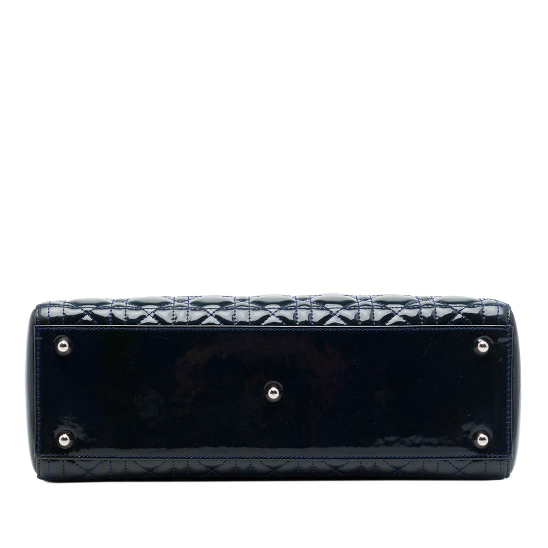 Dior Lady Dior Cannage Grand Bleu – vue 3 – GABY PARIS