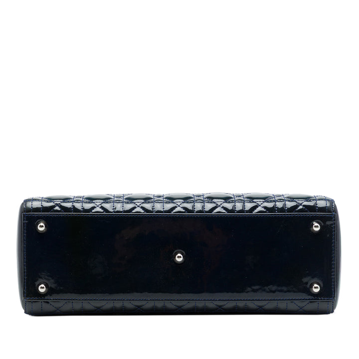 Dior Lady Dior Cannage Grand Bleu – vue 3 – GABY PARIS