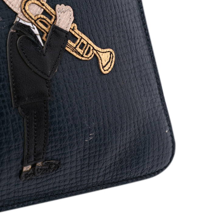 Dolce & Gabbana Cuir DG Family Patch Zip Pochette