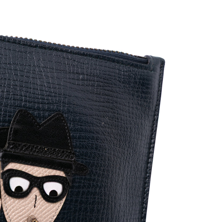 Dolce & Gabbana Cuir DG Family Patch Zip Pochette