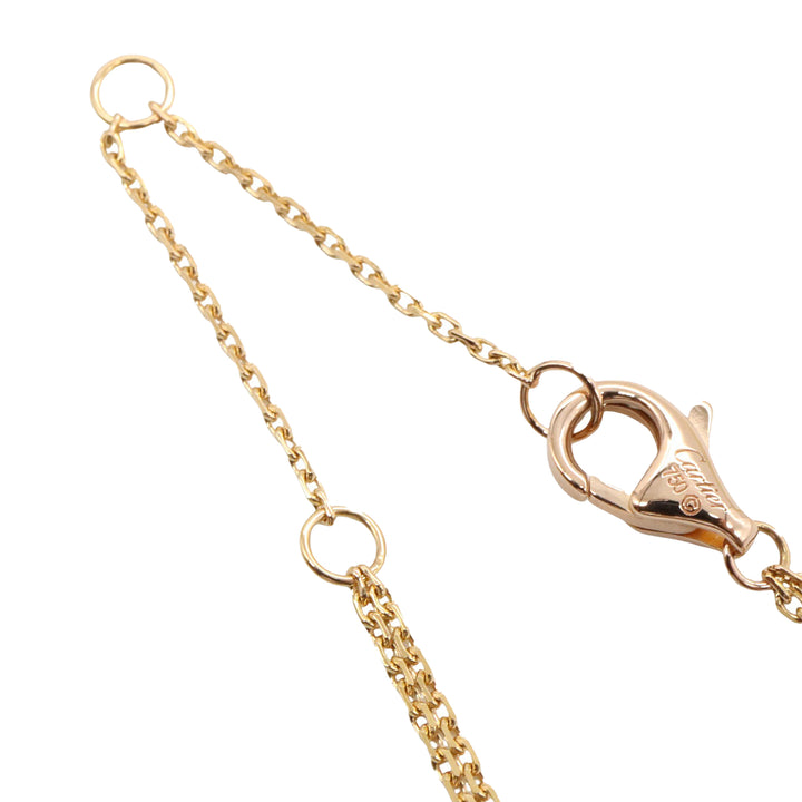 Tricolor 18K Gold Mini Trinity Pendant Necklace Multi - Gaby Paris