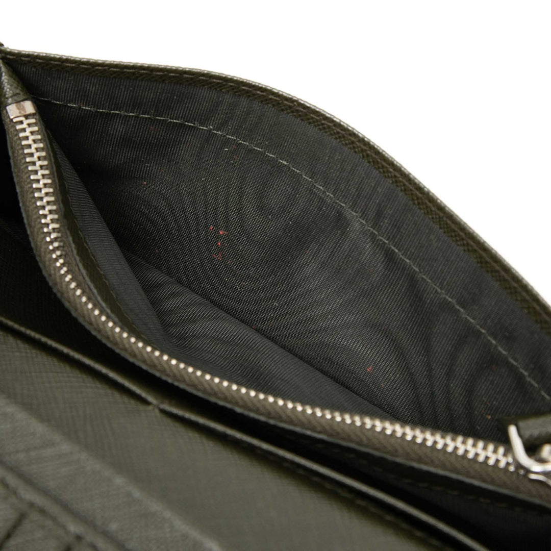 Prada Bicolor Saffiano Bifold Portefeuille long