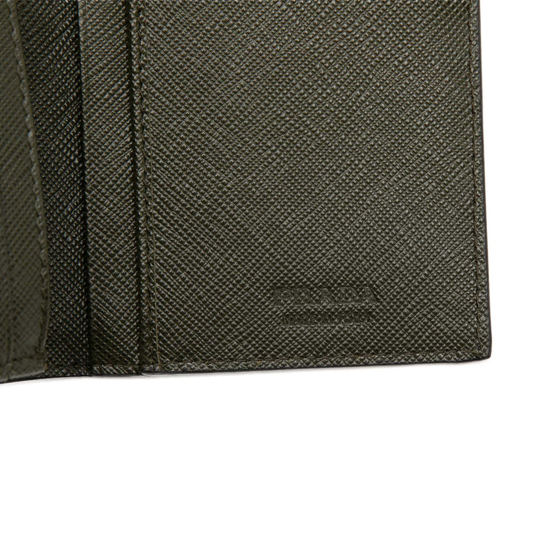 Prada Bicolor Saffiano Bifold Portefeuille long