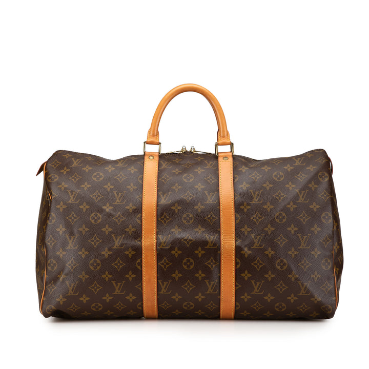 Louis Vuitton Monogram Keepall 50 Marron