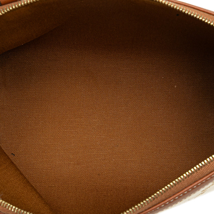 Celine Triomphe Coated Toile Pochette avec chaîne