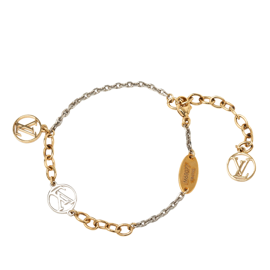 Louis Vuitton plaqué et Brass Logomania Bracelet