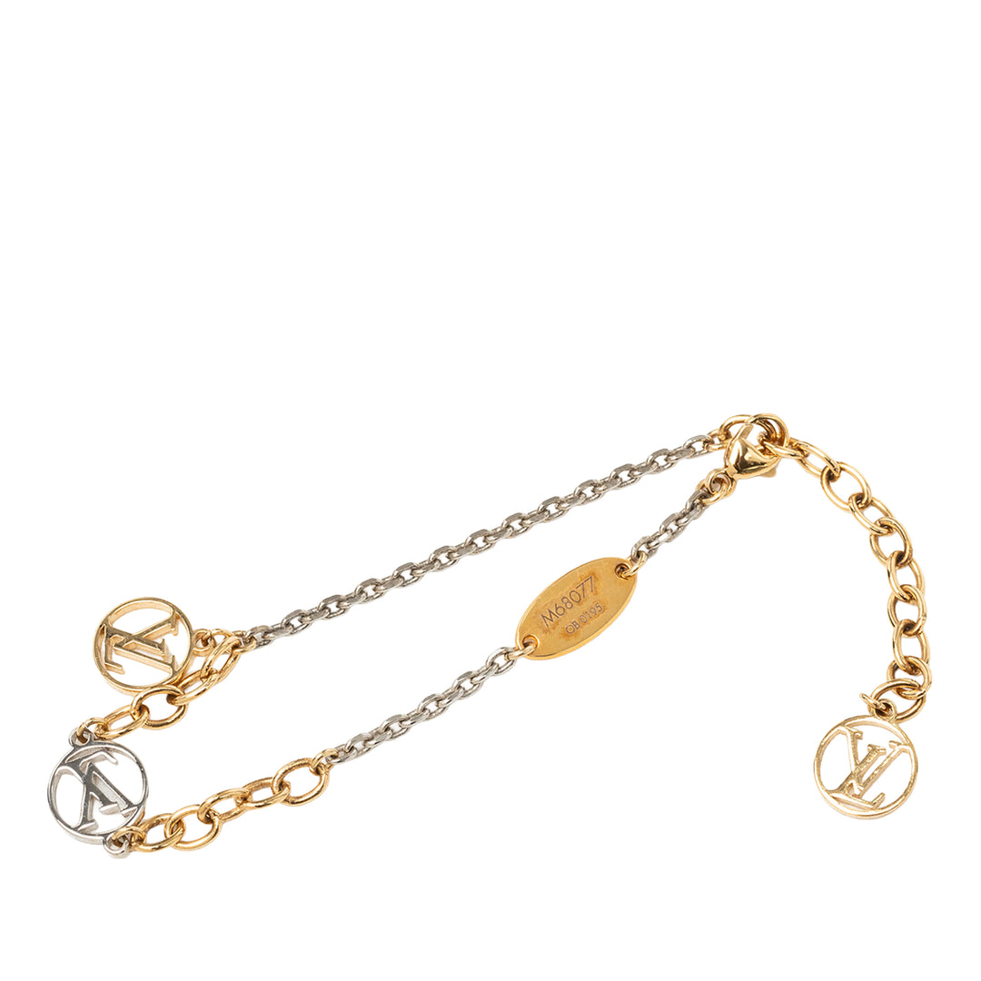 Louis Vuitton plaqué et Brass Logomania Bracelet