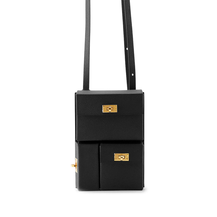 Kelly Multipocket To Go Pochette Epsom Noir