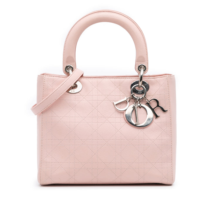 Dior Medium Cuir de veau Cannage Surpiqué Lady Dior – GABY PARIS Authentique