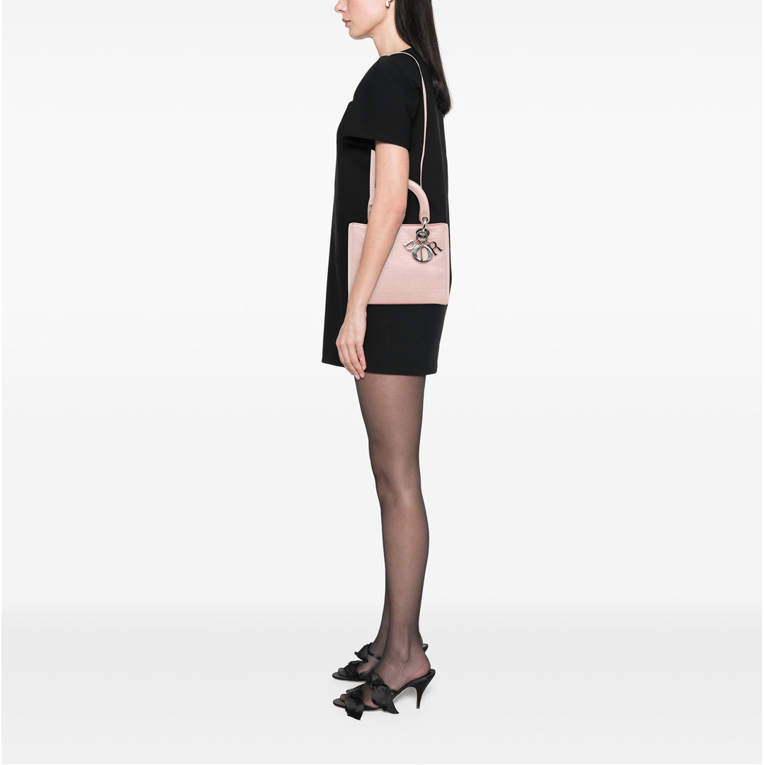 Dior Medium Cuir de veau Cannage Surpiqué Lady Dior – GABY PARIS Authentique