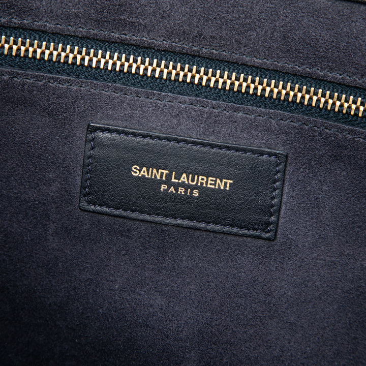 Souple Sac De Jour Sac Grand Cuir de veau Noir