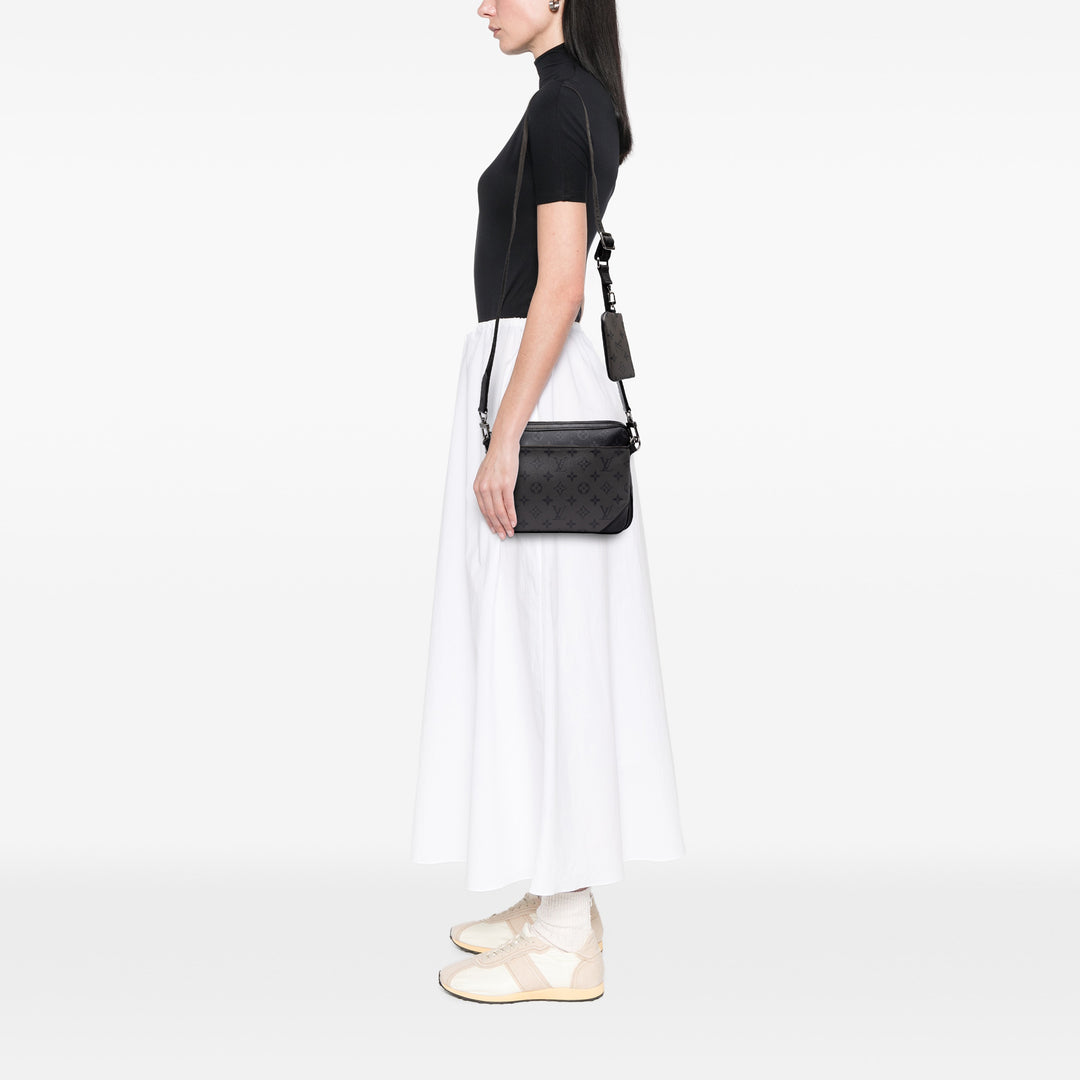 Louis Vuitton Sac bandoulière Reverse Trio Messenger Monogram Eclipse Noir – vue 6 – GABY PARIS