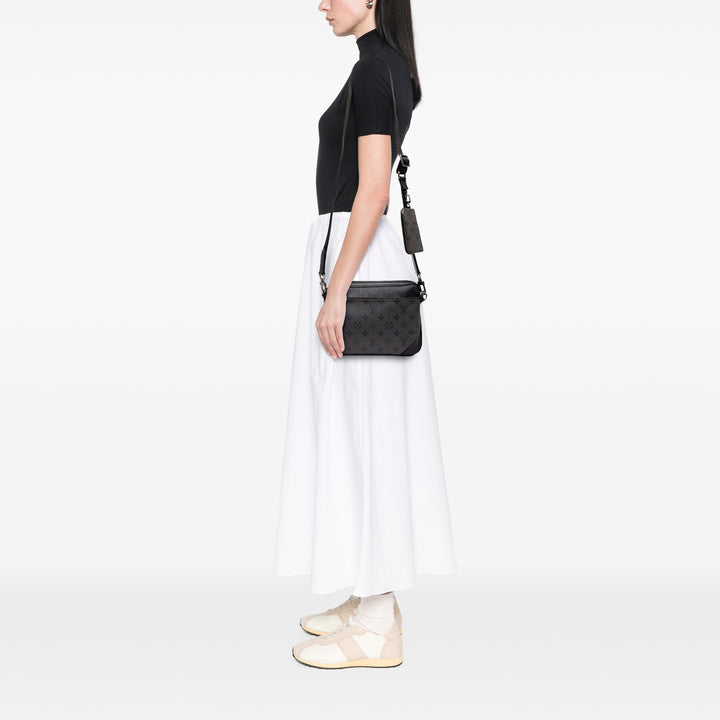 Louis Vuitton Sac bandoulière Reverse Trio Messenger Monogram Eclipse Noir – vue 6 – GABY PARIS