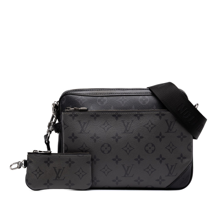 Louis Vuitton Sac bandoulière Reverse Trio Messenger Monogram Eclipse Noir – vue 7 – GABY PARIS