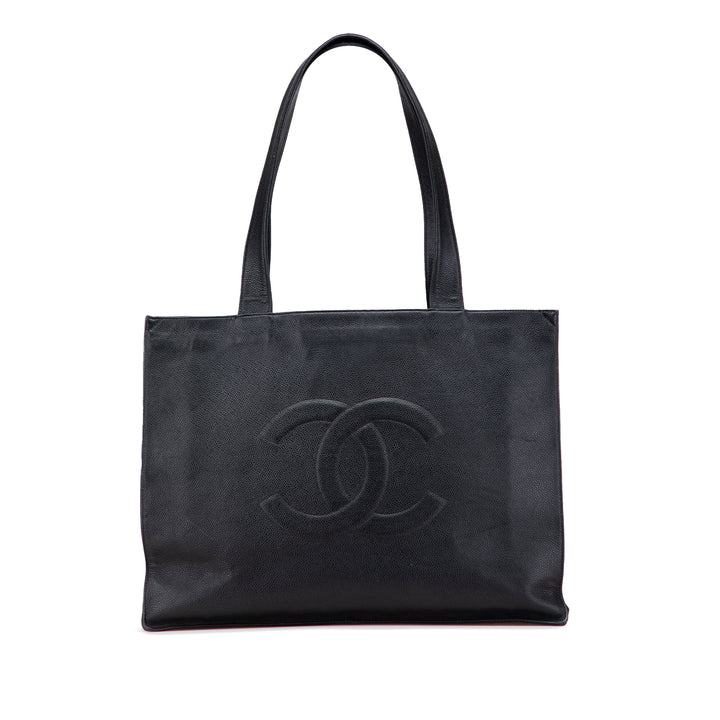 Caviar CC Tote Bag Black - Gaby Paris