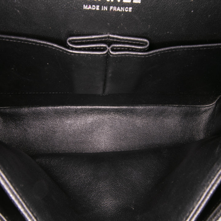 Medium Classic Caviar Double Flap Black - Gaby Paris