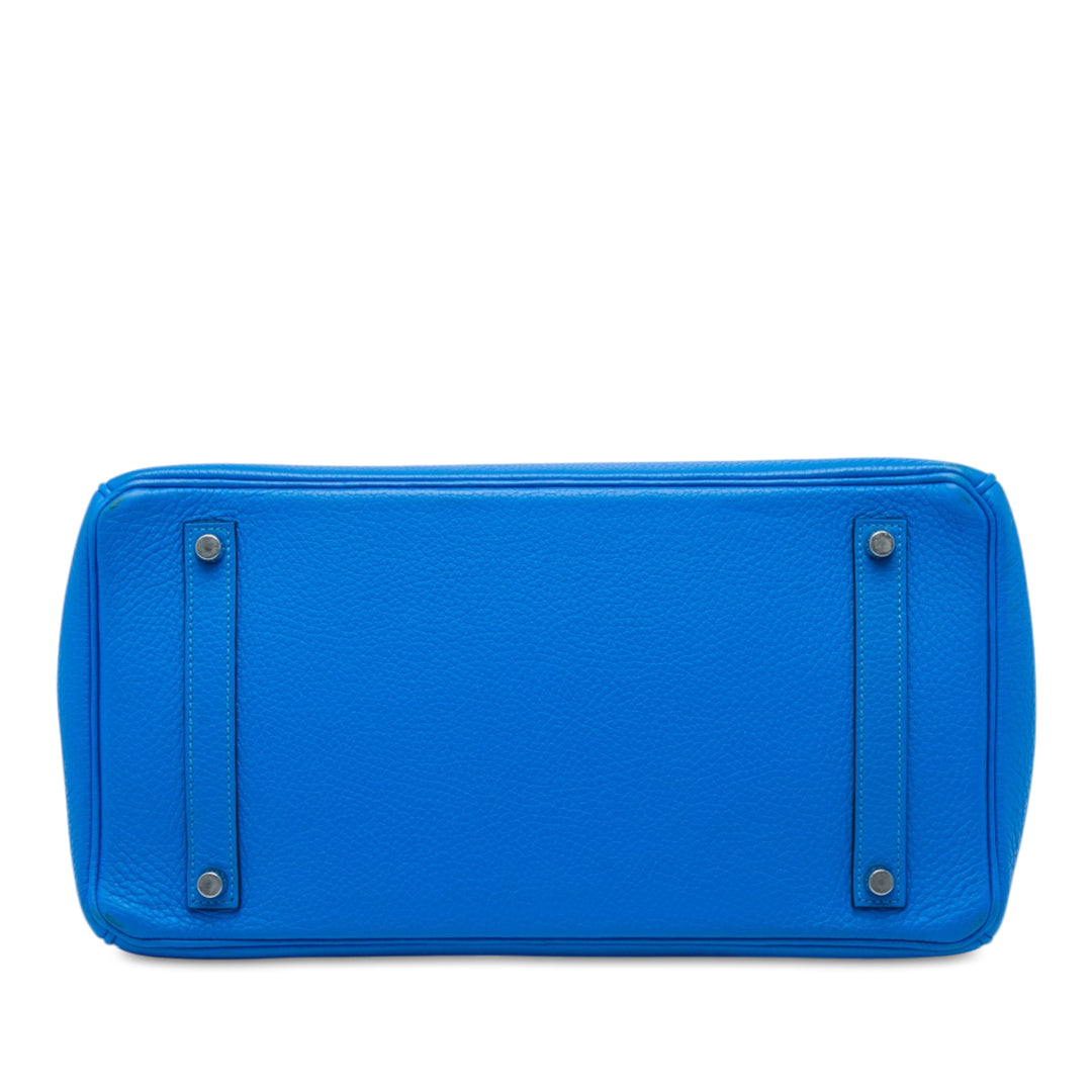 Hermès Sac à main Birkin Retourne 35 Togo Bleu – vue 3 – GABY PARIS
