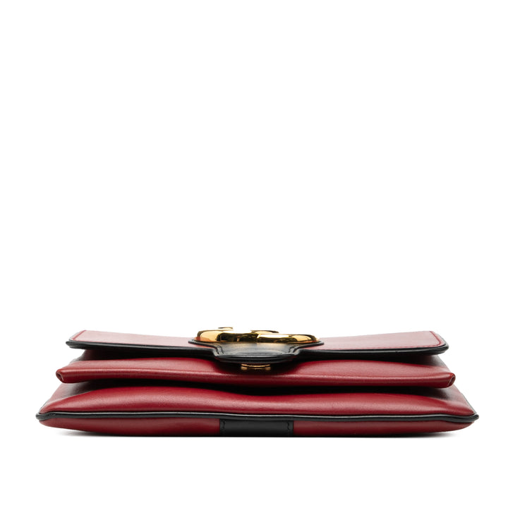 Gucci Small Bicolor Cuir Arli Sac porté croisé