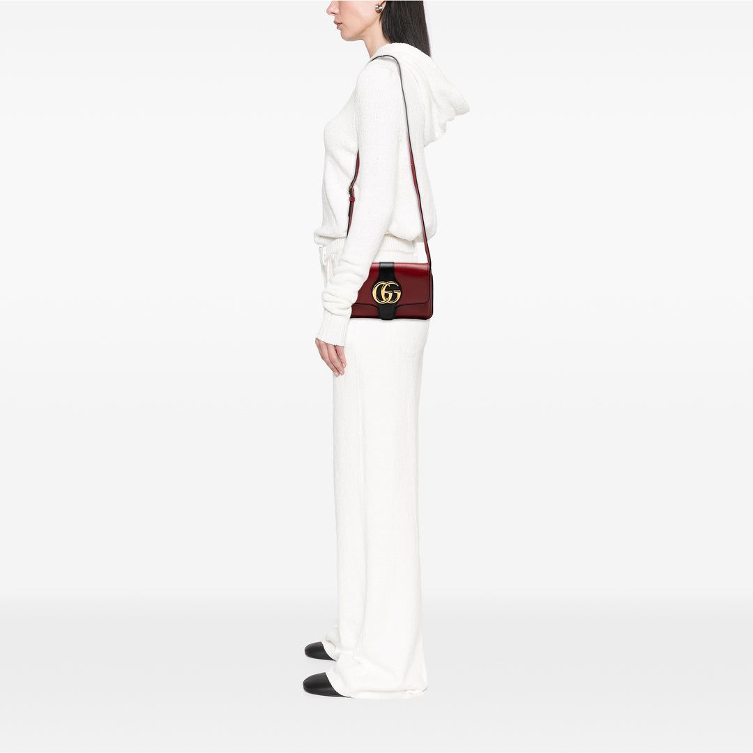 Gucci Small Bicolor Cuir Arli Sac porté croisé