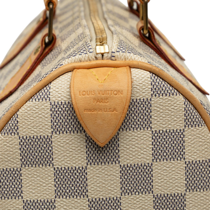 Louis Vuitton Speedy 25 Damier Azur Blanc – vue 5 – GABY PARIS
