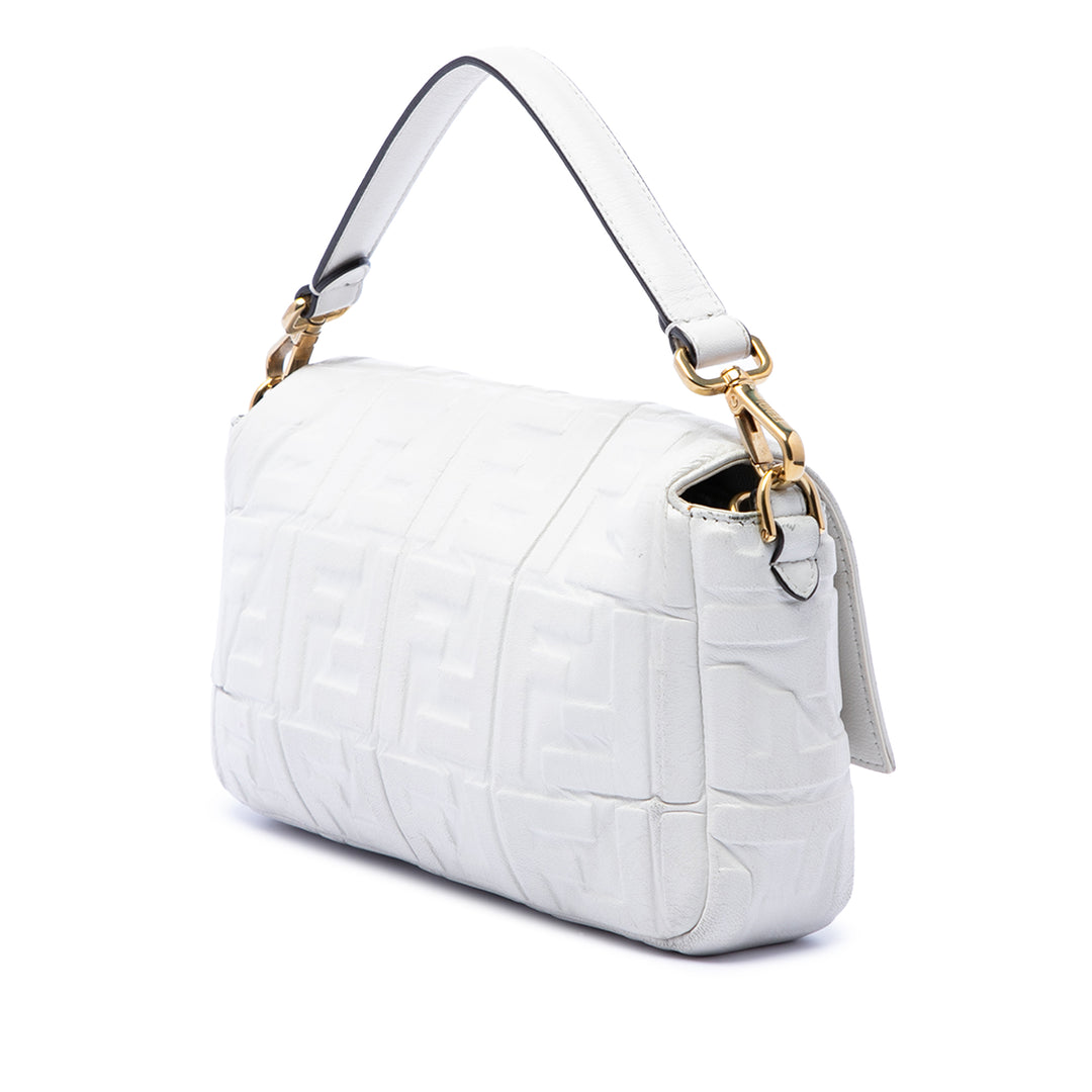 Fendi Zucca embossé Cuir Baguette Sac
