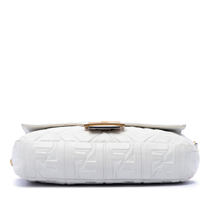 Fendi Zucca embossé Cuir Baguette Sac