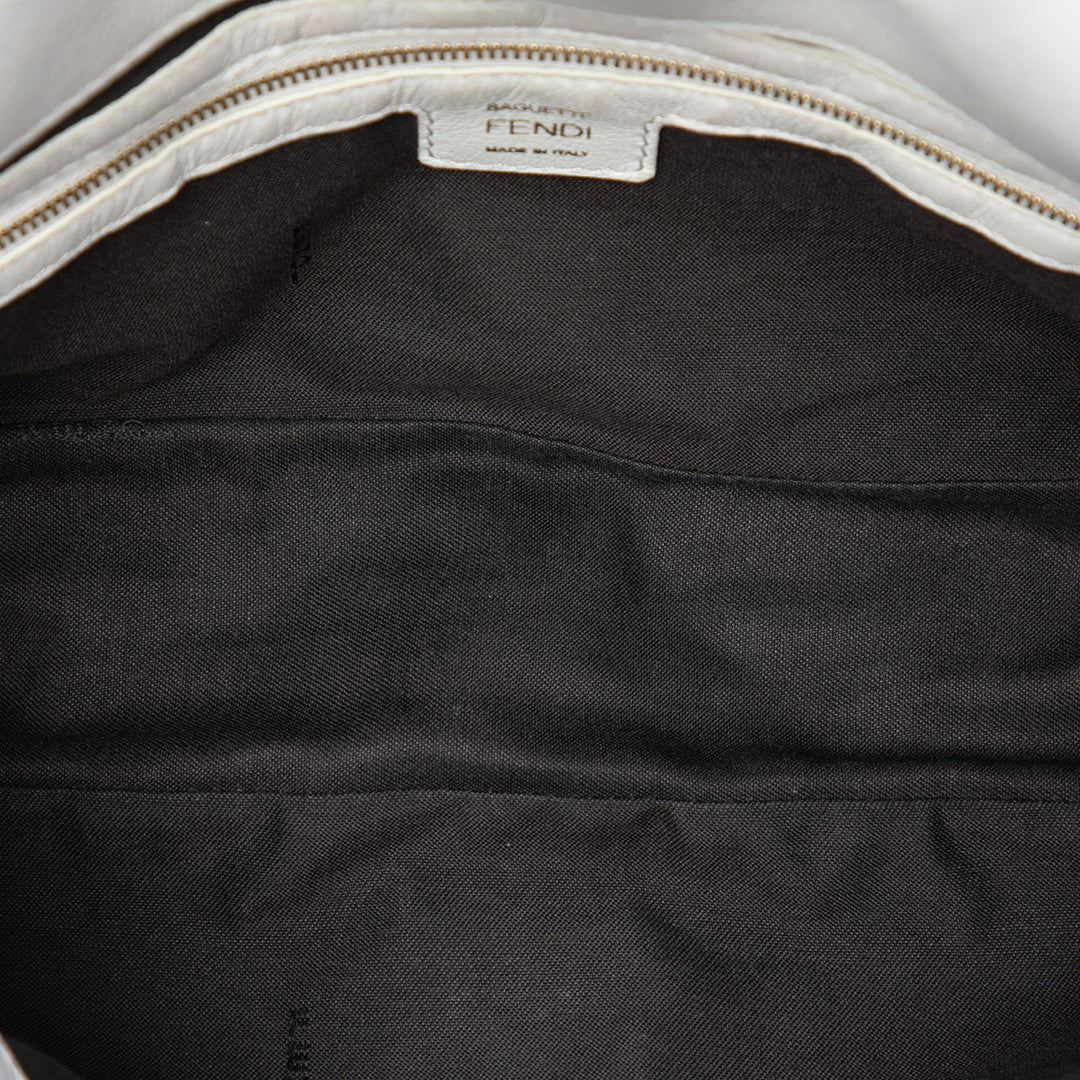 Fendi Zucca embossé Cuir Baguette Sac