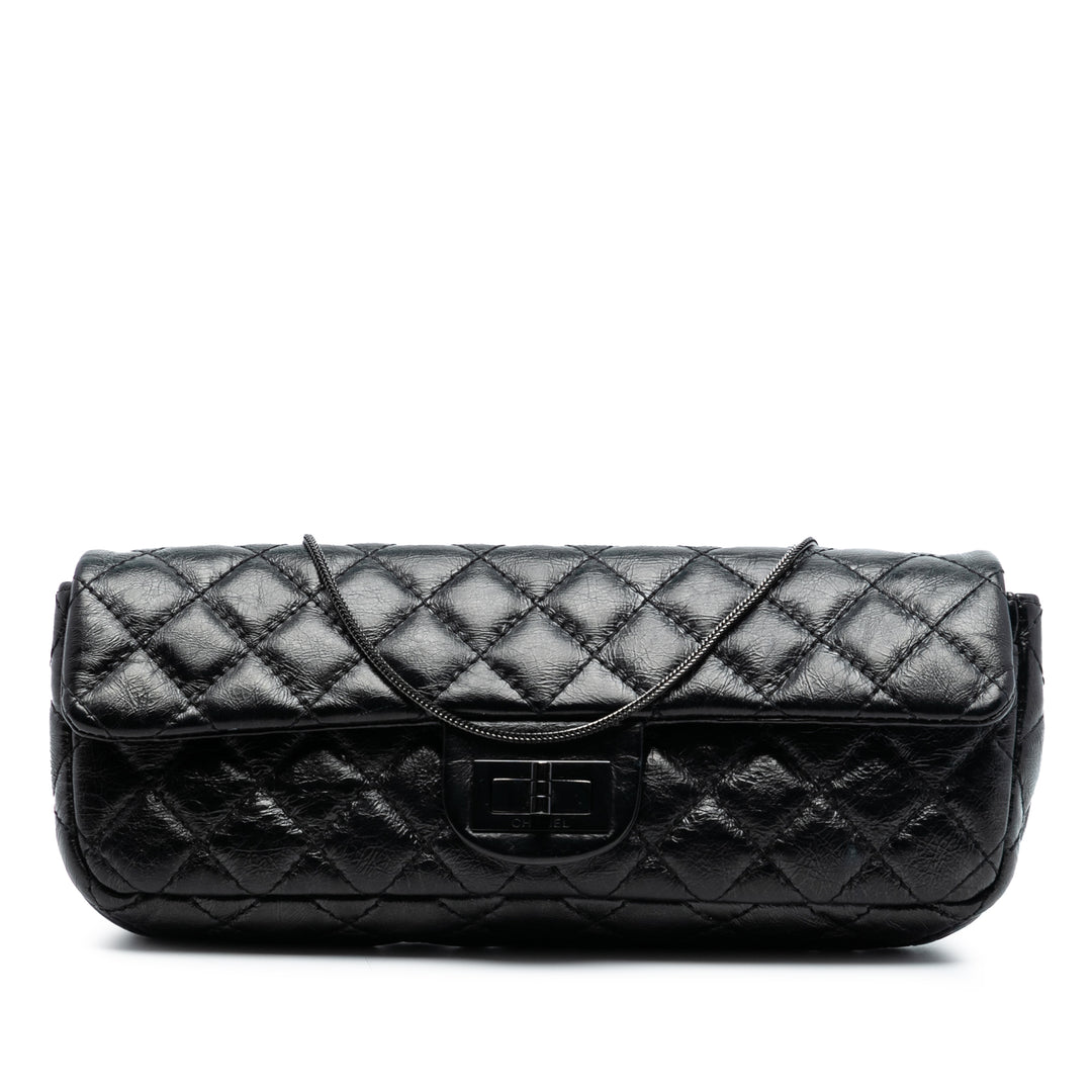 Chanel Matelassé Glazed Cuir de veau Reissue 2.55 Pochette avec chaîne
