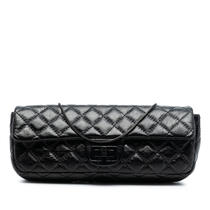 Chanel Matelassé Glazed Cuir de veau Reissue 2.55 Pochette avec chaîne