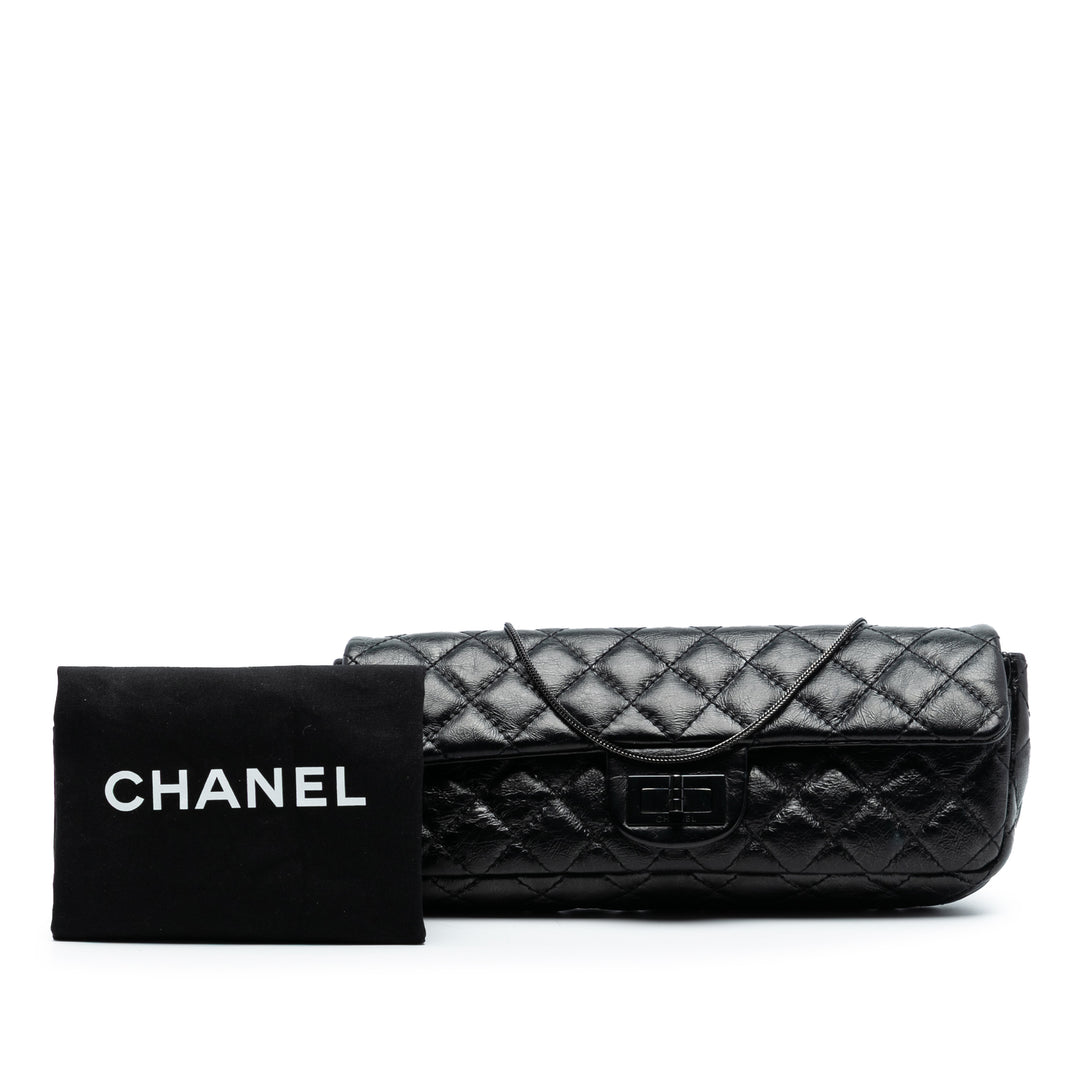 Chanel Matelassé Glazed Cuir de veau Reissue 2.55 Pochette avec chaîne