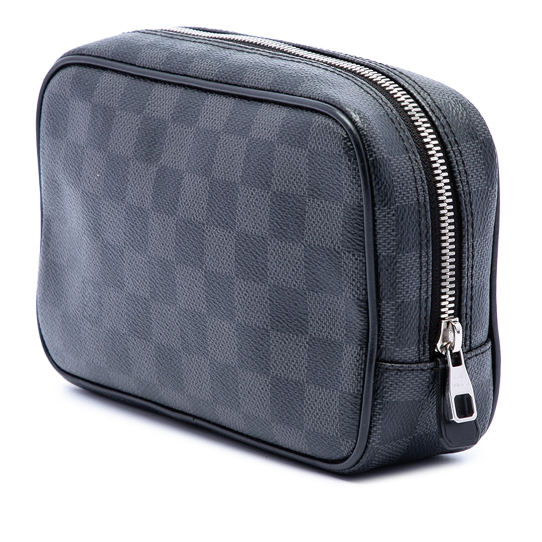 Toilette Pochette PM Damier Graphite Noir
