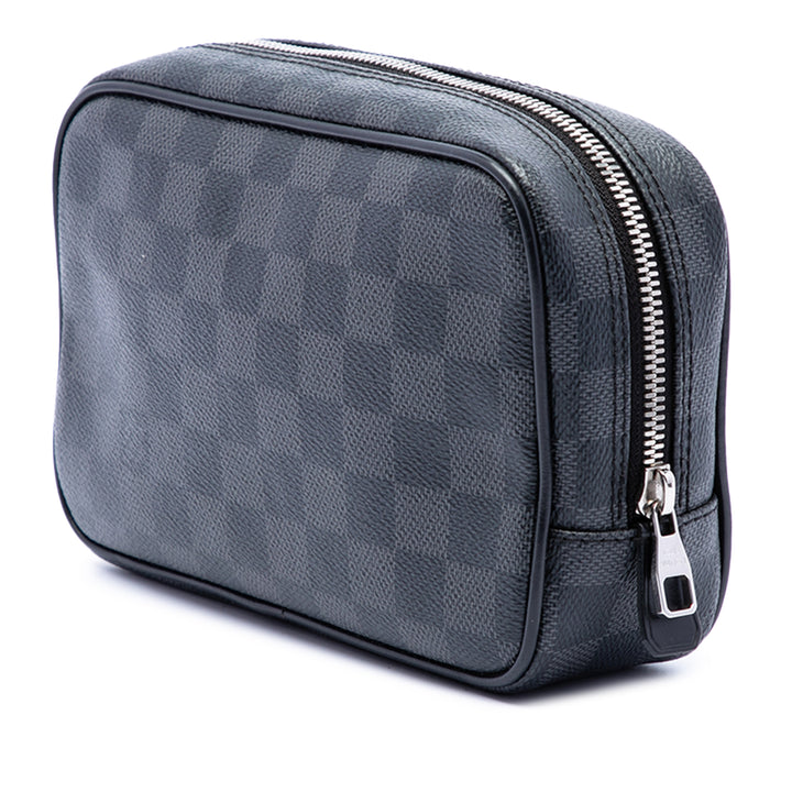 Toilette Pochette PM Damier Graphite Noir