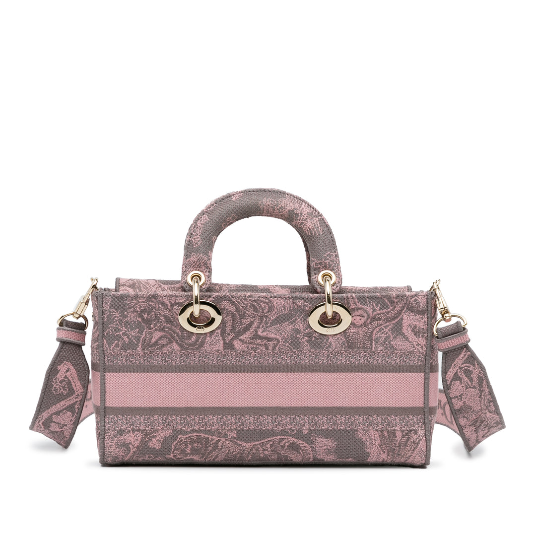 Medium Lady D-Joy Toile de Jouy Pink - Gaby Paris