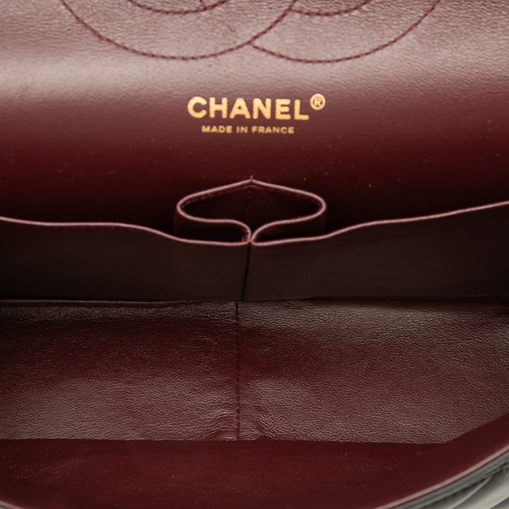 Classic Double rabat Jumbo Cuir d'agneau Noir