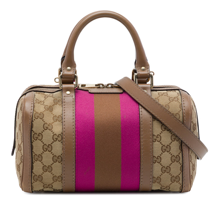 GG Web Joy Boston Sac Petit Beige