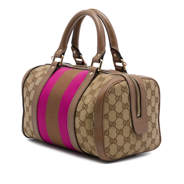 GG Web Joy Boston Sac Petit Beige