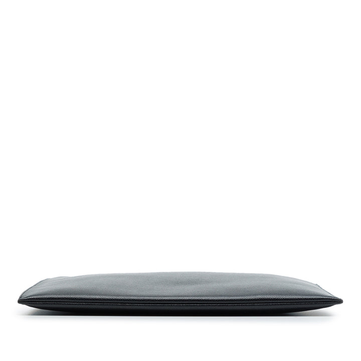 Saint Laurent Grain De Poudre Zippé Pochette Noir – vue 3 – GABY PARIS