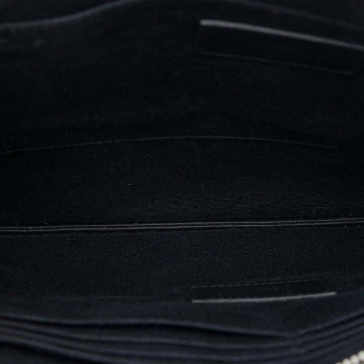 Saint Laurent Grain De Poudre Zippé Pochette Noir – vue 4 – GABY PARIS