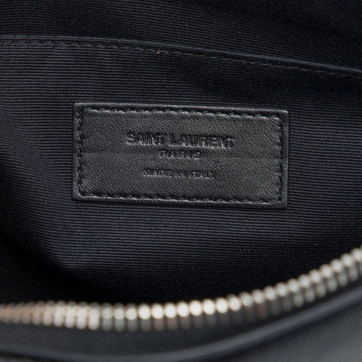 Saint Laurent Grain De Poudre Zippé Pochette Noir – vue 5 – GABY PARIS