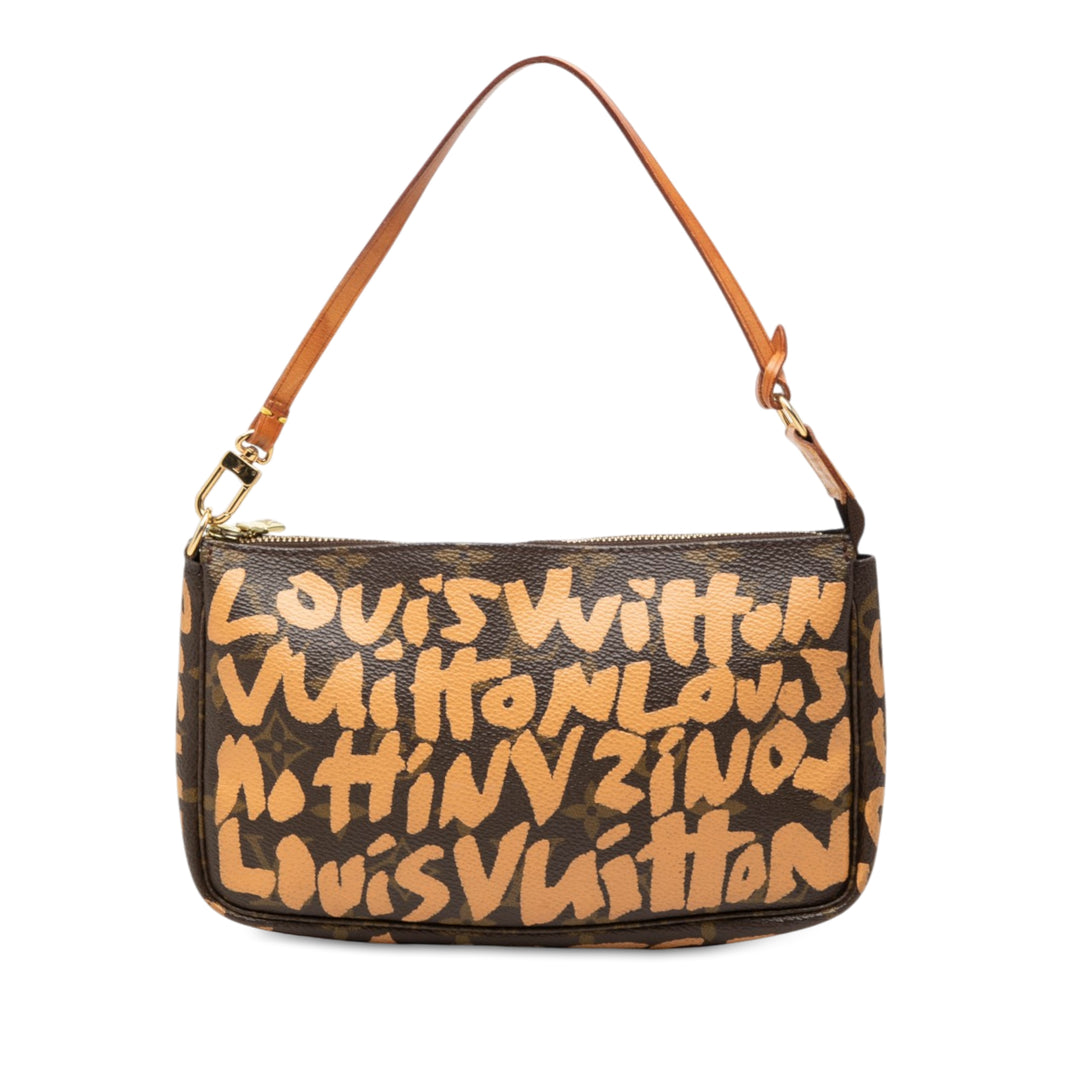 Louis Vuitton Stephen Sprouse Graffiti Pochette Accessoires Monogram Marron