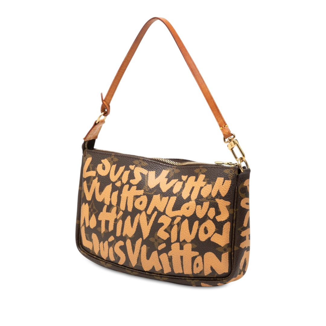 Louis Vuitton Stephen Sprouse Graffiti Pochette Accessoires Monogram Marron